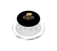 Mangiamo bambini punteggiatura questioni orso grammatica divertente PopSockets PopGrip per MagSafe