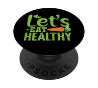Mangiamo una vita sana a base vegetale PopSockets PopGrip Adesivo