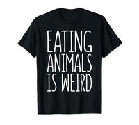 Mangiare animali è strano camicia uomo donna bambino vegano vegetariano Maglietta