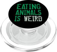 Mangiare animali è strano vegano vegetariano a base vegetale PopSockets PopGrip per MagSafe