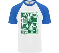 Mangiare Bere & Be Irlandese Divertente Giorno di San Patrizio DA UOMO S/S