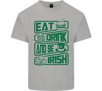 Mangiare Bere & Be Irlandese Divertente San Patricks Day Uomo Cotone T-Shirt
