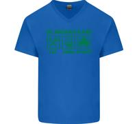 Mangiare Bere Be Irlandese Giorno di San Patrizio Uomo Scollo A V Cotone T-Shirt