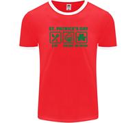 Mangiare Bere Be Irlandese San Patrizio Giorno Uomo Ringer