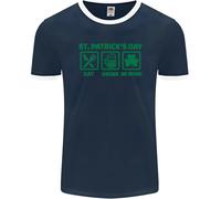 Mangiare Bere Be Irlandese San Patrizio Giorno Uomo Ringer