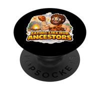 Mangiare come i nostri antenati Paleo Carnivoro Dieta Fan Dietista PopSockets PopGrip Adesivo