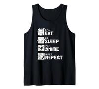 Mangiare, Dormire, Anime, Ripeti - Japanese Otaku Lifestyle Canotta