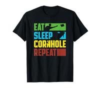 Mangiare Dormire Cornhole Ripeti Cornhole Player Maglietta