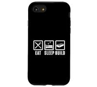 Mangiare Dormire Costruire Master Builder Building Blocks Costruzione Custodia per iPhone SE (2020) / 7/8
