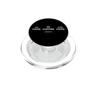 mangiare dormire e il codice Sono un programmatore la programmazione è del 10% PopSockets PopGrip per MagSafe