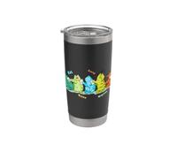 Mangiare Dormire Fare il bagno Ripeti Rana Divertente Routine Bicchiere termico in acciaio inox doppia parete