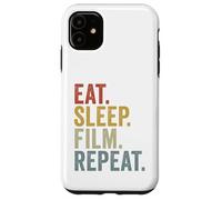 Mangiare Dormire Film Ripeti Divertente Custodia per iPhone 11