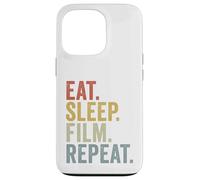 Mangiare Dormire Film Ripeti Divertente Custodia per iPhone 13 Pro
