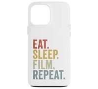 Mangiare Dormire Film Ripeti Divertente Custodia per iPhone 13 Pro Max