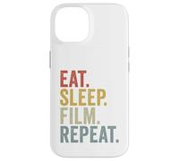 Mangiare Dormire Film Ripeti Divertente Custodia per iPhone 14