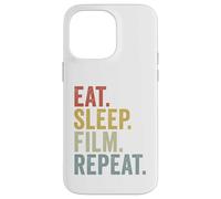 Mangiare Dormire Film Ripeti Divertente Custodia per iPhone 14 Pro Max