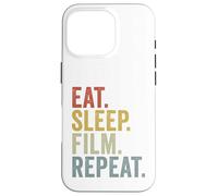 Mangiare Dormire Film Ripeti Divertente Custodia per iPhone 16 Pro