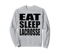 Mangiare dormire Lacrosse LAX High School College Sport Team Giocatore Felpa