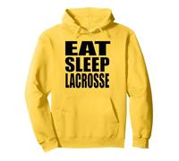 Mangiare dormire Lacrosse LAX High School College Sport Team Giocatore Felpa con Cappuccio