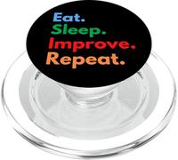Mangiare dormire Migliora la ripetizione - High Achievers & Self Help Lovers PopSockets PopGrip per MagSafe