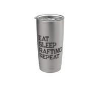 Mangiare Dormire Rafting Ripetere Bicchiere termico in acciaio inox doppia parete