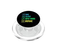 Mangiare dormire Spit Bar Ripeti Hip Hop Rapper PopSockets PopGrip per MagSafe