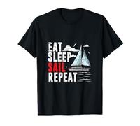 Mangiare Dormire Vela Ripeti Vela Maglietta