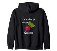 Mangiare la barbabietola rossa Deliziosa Barbabietola Felpa con Cappuccio