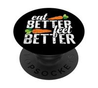 Mangiare meglio sentirsi meglio vivere sano PopSockets PopGrip Adesivo