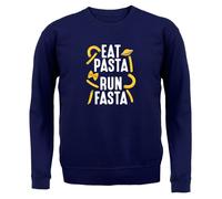 Mangiare Pasta,Run Fasta - Adulti Felpa/Maglione - Love Italiano 5K 10K
