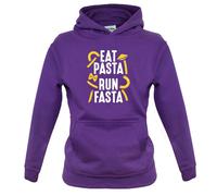 Mangiare Pasta,Run Fasta - Bambini Felpa/Maglione - Love Italiano 5K 10K