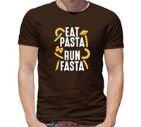 Mangiare Pasta, Run Fasta - T-Shirt - Love Italiano Run 5K 10K Divertente Runner