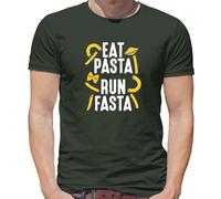 Mangiare Pasta, Run Fasta - T-Shirt - Love Italiano Run 5K 10K Divertente Runner