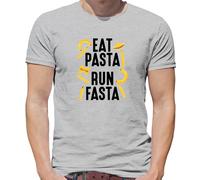 Mangiare Pasta, Run Fasta - T-Shirt - Love Italiano Run 5K 10K Divertente Runner