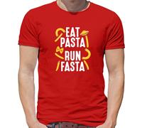 Mangiare Pasta, Run Fasta - T-Shirt - Love Italiano Run 5K 10K Divertente Runner