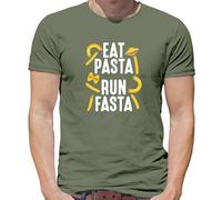 Mangiare Pasta, Run Fasta - T-Shirt - Love Italiano Run 5K 10K Divertente Runner