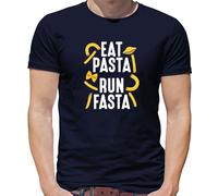 Mangiare Pasta, Run Fasta - T-Shirt - Love Italiano Run 5K 10K Divertente Runner