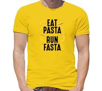 Mangiare Pasta, Run Fasta - T-Shirt - Love Italiano Run 5K 10K Divertente Runner