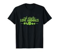Mangiare Piante AMA Animali Vegan Pride Maglietta