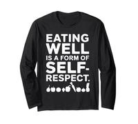 Mangiare Sano Mangia Verde Salute Dieta Vegetariana Vegana Maglia a Manica