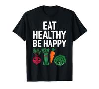 Mangiare Sano Mangia Verde Salute Dieta Vegetariana Vegana Maglietta
