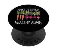 Mangiare sano Mangia verde Salute Dieta Vegetariana Vegana PopSockets PopGrip Adesivo