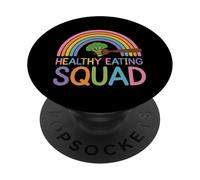 Mangiare sano Mangia verde Salute Dieta Vegetariana Vegana PopSockets PopGrip Adesivo
