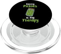Mangiare sottaceti è la mia terapia Cetrioli Cetriolo Verdure P PopSockets PopGrip per MagSafe
