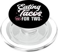 Mangiare Tacos per due bambini Annuncio di gravidanza Mamma orgogliosa PopSockets PopGrip per MagSafe