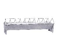 mangiatoia a barretta zincata per gabbia pollo da cm 50 gabbie polli