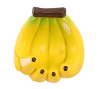 Mangiatoia a Forma di Banana per Uccelli Selvatici da Esterno Gialla | Doppia Funzione Cibo e Acqua, Apertura Integrata per Appendere, Dimensioni 12,00x10,00x9,50cm