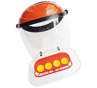 Mangiatoia a forma di , trasparente, con 4 porte di alimentazione, fascia regolabile, copertura per il viso, per campeggio, patio, giardino, esterno, cortile, amanti della natura