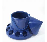 Mangiatoia a Tramoggia in Plastica Distributore di Mangime da Terra per