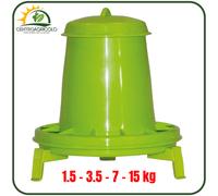 MANGIATOIA A TRAMOGGIA NOVITAL PER POLLI PLASTICA ALIMENTARE ANTI SPRECO 1-15 KG